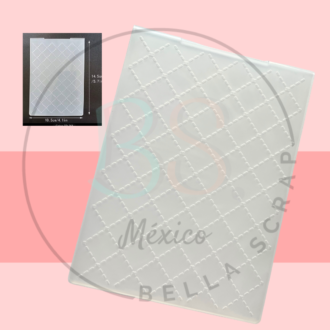 CARPETA DE EMBOSSING ROMBO PUNTEADO